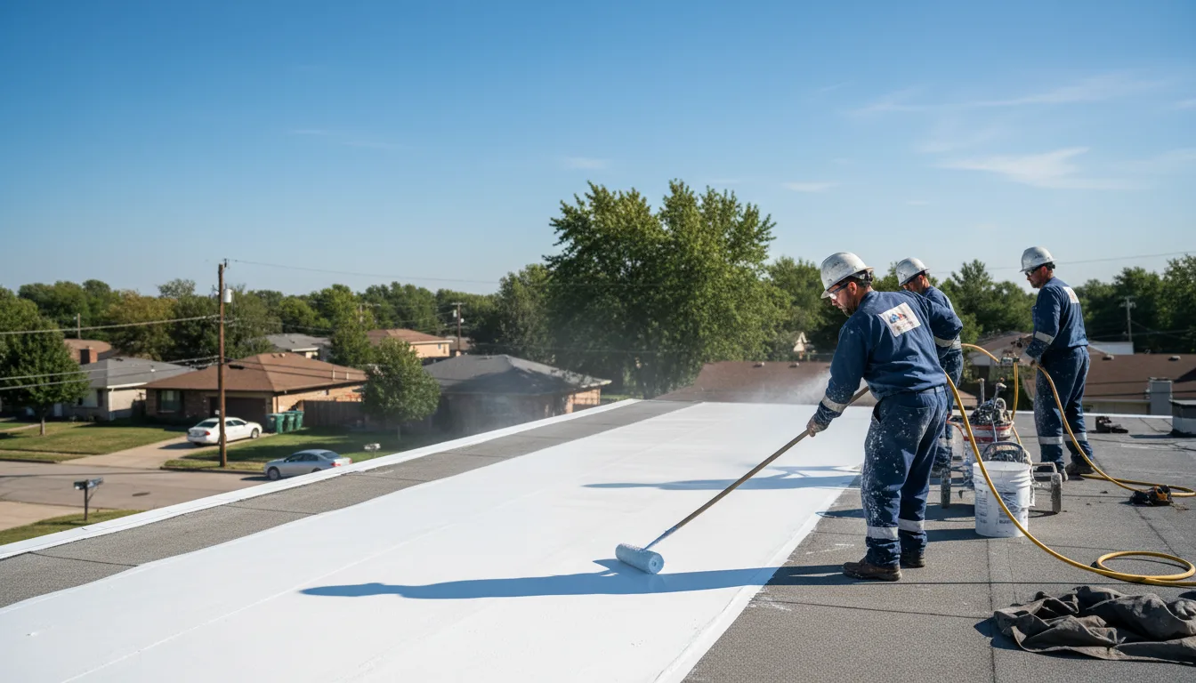 Commercial roof coating in Ayer, MA near me